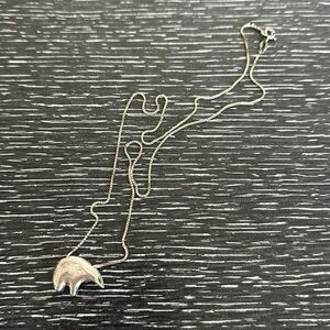 Abstract bear sterling necklace